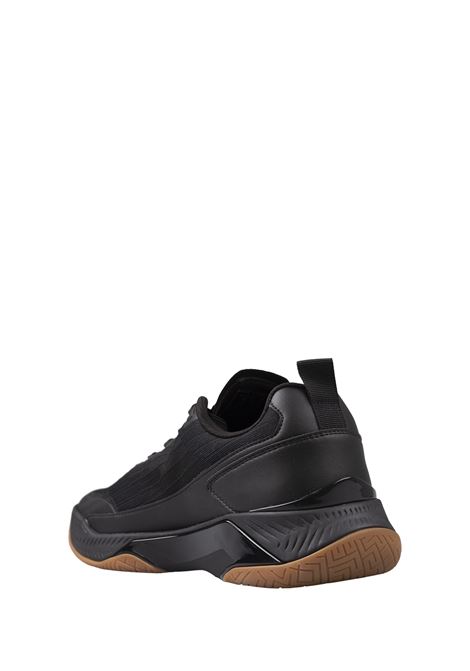 BOSS Sneakers Nere In Materiali Misti Con Suola Antiscivolo - BOSS Solo un giorno rimasto
