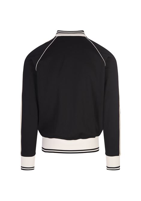 PALM ANGELS Giacca Track Nera e Bianca Con Monogramma - PALM ANGELS Super sconto