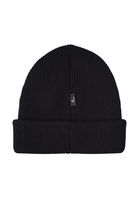 MONCLER GRENOBLE Berretto In Lana Nera Con Patch Logo - MONCLER GRENOBLE Esporta salva