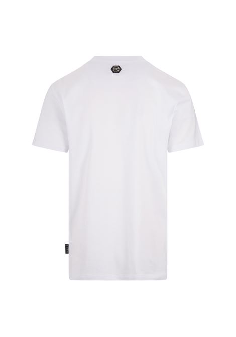 PHILIPP PLEIN T-Shirt Round Neck SS Skull Bianca - PHILIPP PLEIN Black Friday Prezzi