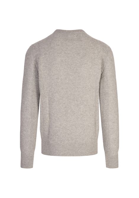 ZEGNA Maglione a Girocollo in Oasi Cashmere Grigio Chiaro - ZEGNA 50% di sconto per tempo limitato