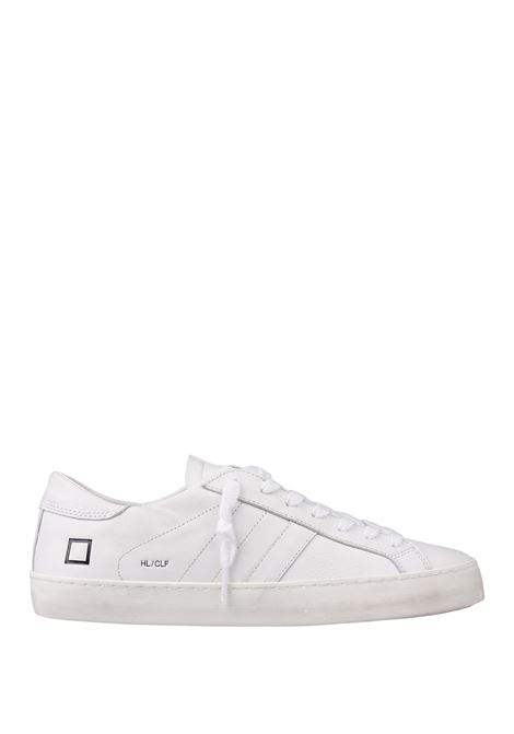 D.A.T.E. Sneakers Hill Low In Pelle Bianca - D.A.T.E Italia
