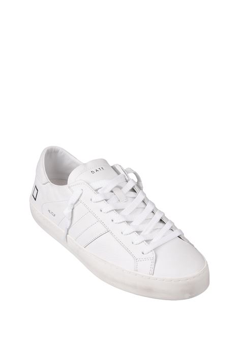 D.A.T.E. Sneakers Hill Low In Pelle Bianca - D.A.T.E Italia