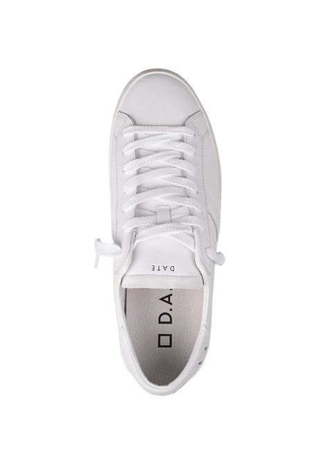 D.A.T.E. Sneakers Hill Low In Pelle Bianca - D.A.T.E Italia
