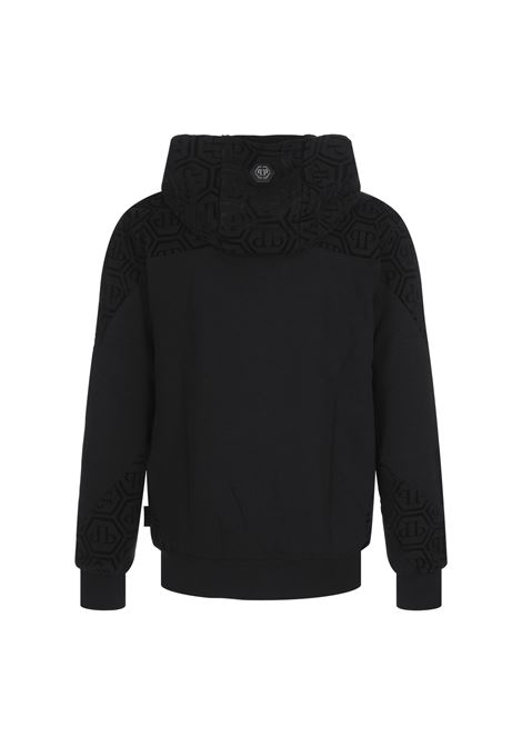 PHILIPP PLEIN Jogging Set Hoodie/Trousers With Jacquard Inserts Monogram - PHILIPP PLEIN Nuovo