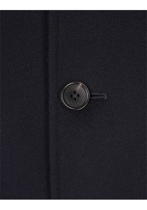 ZEGNA Cappotto Midi In Cashmere Blu Scuro - ZEGNA Promozione