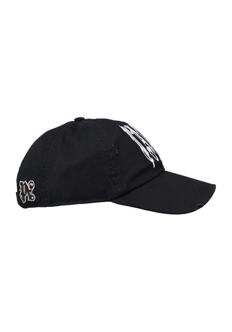PALM ANGELS Cappello Da Baseball Logo Gothic Nero - PALM ANGELS Acquista Ora