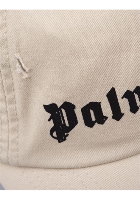 PALM ANGELS Cappello Da Baseball Beige Chiaro Con Logo e Monogramma - PALM ANGELS Fino Al -60%