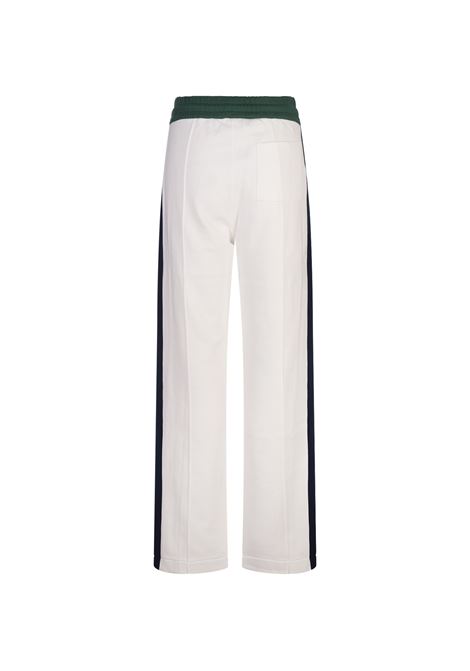 CASABLANCA Joggers Bianchi Blu e Verde Con Patch Logo - CASABLANCA Shopping Online