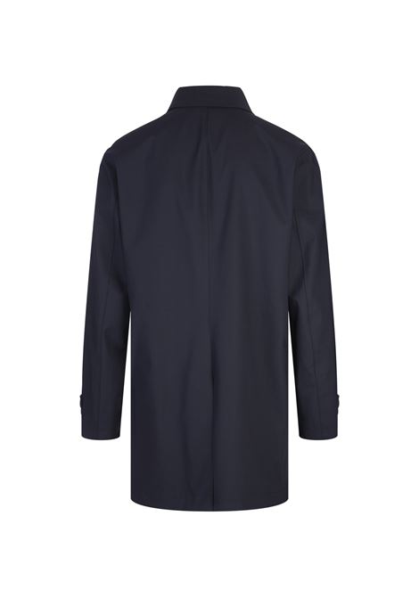 BOSS Cappotto Impermeabile In Misto Lana Blu Scuro - BOSS Prezzo Ridotto