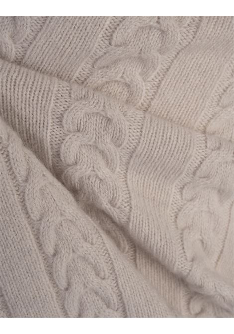 BOSS Maglione Dolcevita In Lana Vergine e Cashmere Bianco - BOSS Novità
