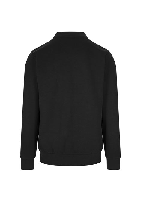 BOSS Felpa Regular Fit Nera Con Patch Monogramma - BOSS Offerta