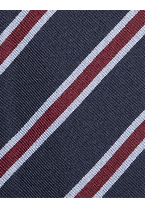 KITON Cravatta Regimental Mogador Blu - KITON In Vendita