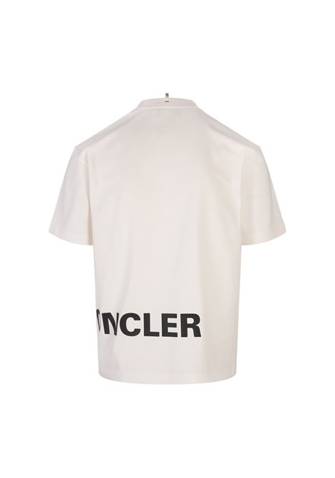 MONCLER GRENOBLE T-Shirt Bianca Con Logo Moncler Grenoble - MONCLER GRENOBLE Vendite Flash
