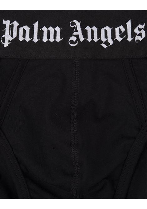 PALM ANGELS Set 2 Slip Neri Con Banda Logo - PALM ANGELS Negozio