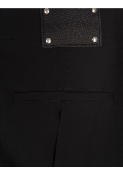 ALEXANDER MCQUEEN Pantaloni Cargo Con Piega in Nero - ALEXANDER MCQUEEN Spedizione gratuita