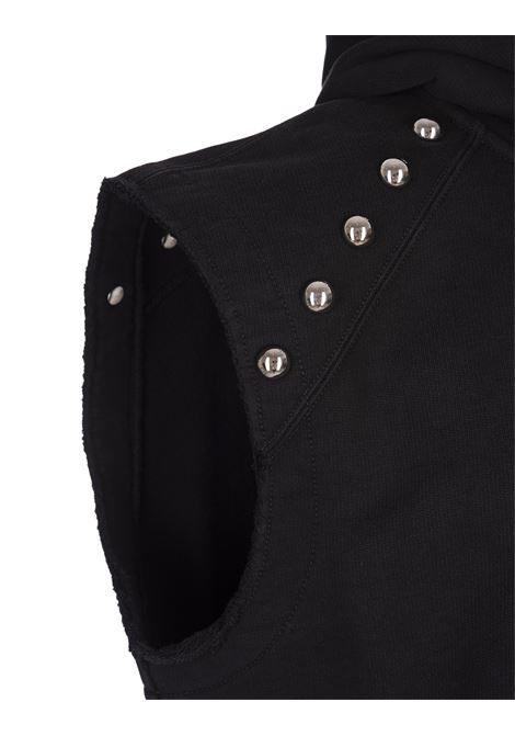 ALEXANDER MCQUEEN Felpa Smanicata Nera Con Teschio Capovolto - ALEXANDER MCQUEEN Negozio online di fabbrica