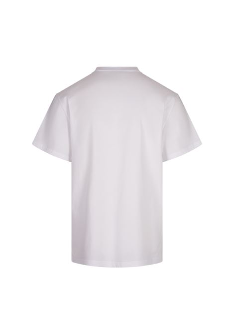 ALEXANDER MCQUEEN T-Skirt Bianca Con Skulll Rovesciato - ALEXANDER MCQUEEN Prezzo di fabbrica