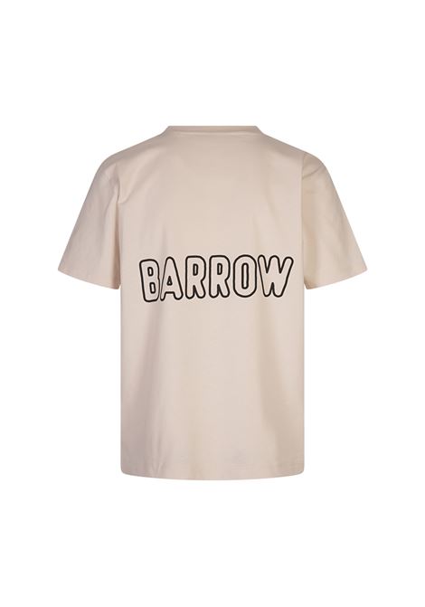 BARROW T-Shirt Bianca Con Stampa Flock - BARROW Comprare a buon mercato