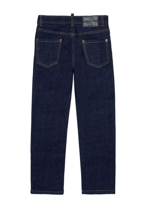 DSQUARED2 KIDS Jeans a Gamba Dritta In Denim Indaco - DSQUARED2 KIDS Offerta esclusiva