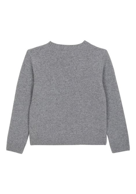 BALMAIN KIDS Maglione Grigio Con Logo Balmain - BALMAIN KIDS Offerta San Valentino