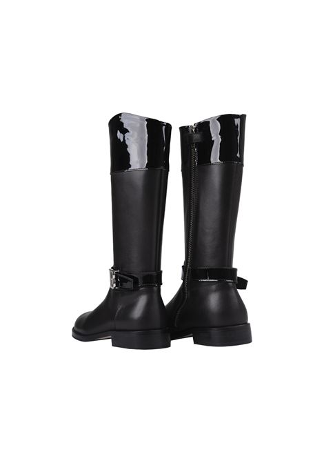 BALMAIN KIDS Stivali Neri Con Logo Monogramma - BALMAIN KIDS Comprane uno, ottenene uno gratis