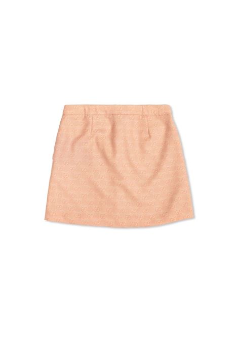 GUCCI KIDS Gonna In Flanella Di Lana Jacquard Gucci Rosa - GUCCI KIDS ACQUISTA ORA