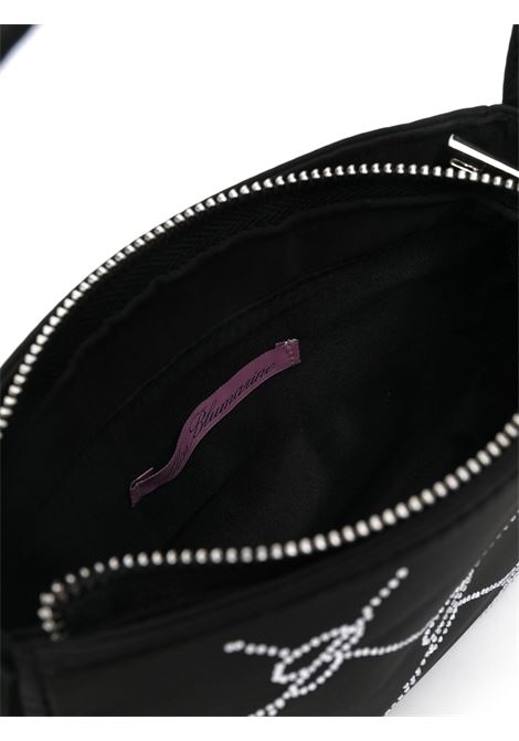 MISS BLUMARINE KIDS Borsa a Mano Nera Con Motivo Monogram Di Strass - MISS BLUMARINE KIDS Fino al 65% di sconto