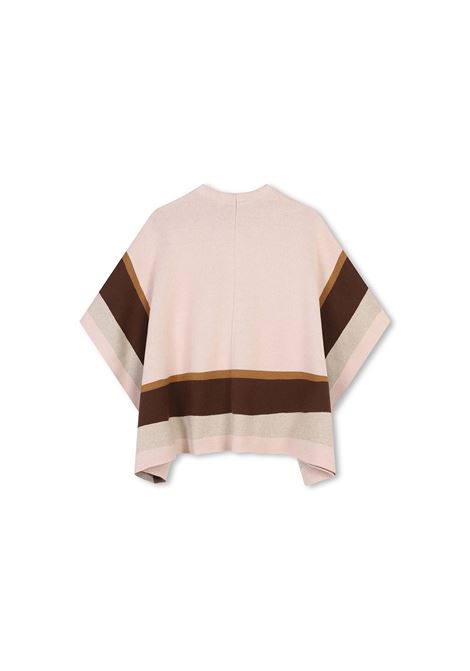 CHLOÉ KIDS Mantella Rosa Con Righe a Contrasto - CHLOÉ KIDS Italia