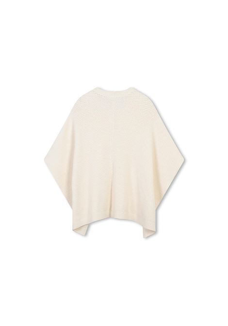 CHLOÉ KIDS Mantella In Maglia Bianca Con Applicazione - CHLOÉ KIDS Vendita