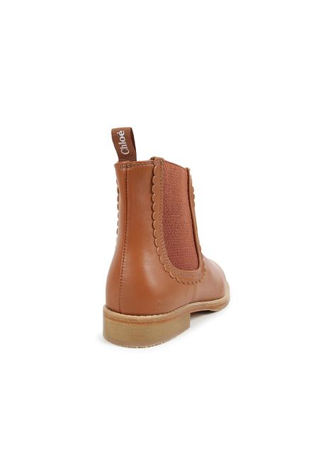 CHLOÉ KIDS Stivaletti Chelsea Marroni - CHLOÉ KIDS Spedizione Gratuita