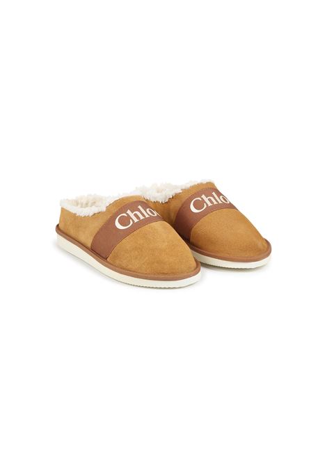 CHLOÉ KIDS Slippers Stone Con Stampa Logo - CHLOÉ KIDS Pezzi Unici