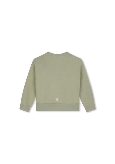 GIVENCHY KIDS Felpa Verde Con Logo GIVENCHY 4G - GIVENCHY KIDS Sottocosto