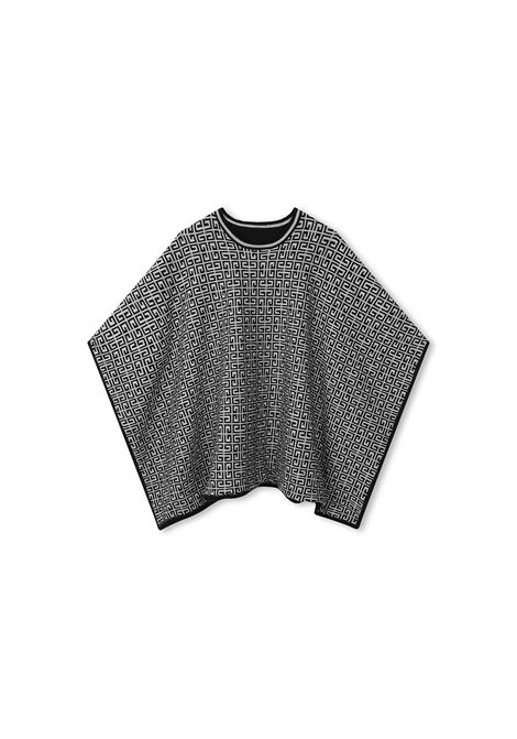 GIVENCHY KIDS Mantella Reversibile Nera e Bianca Con Logo e Motivo 4G - GIVENCHY KIDS Offerta
