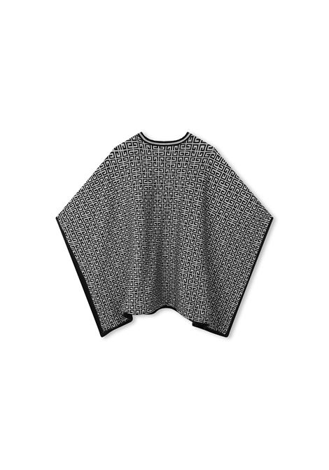 GIVENCHY KIDS Mantella Reversibile Nera e Bianca Con Logo e Motivo 4G - GIVENCHY KIDS Offerta
