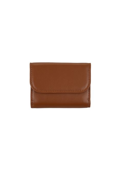 CHLOÉ Portafoglio Tri-Fold Chloé Sense Mini In Pelle Morbida Tan - CHLOÉ Saldi Di Fabbrica