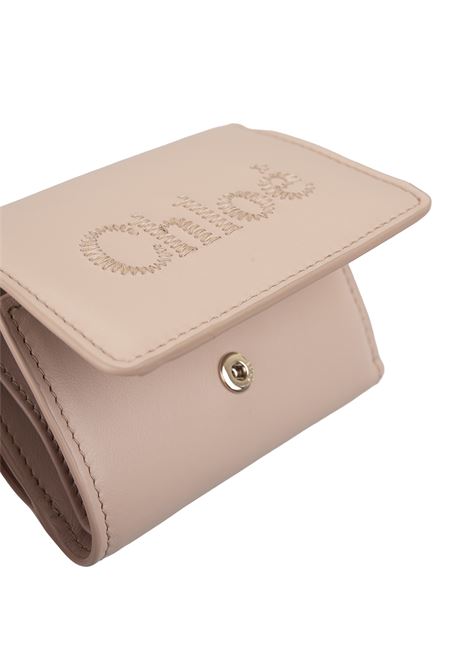 CHLOÉ Portafoglio Tri-Fold Chloé Sense Mini In Pelle Morbida Cement Pink - CHLOÉ I Più Venduti