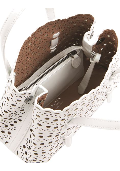 ALAIA Borsa Tote Mina 20 Bianca In Vitello Vienne - ALAIA Vendite Flash