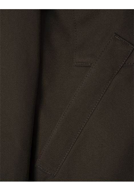 ALEXANDER MCQUEEN Giacca Boxy Corta Con Maniche Blusanti in Kaki - ALEXANDER MCQUEEN In Saldo