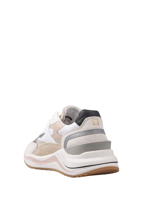 D.A.T.E. Sneakers Running Fuga In Bianco e Rosa - D.A.T.E Flash Sale