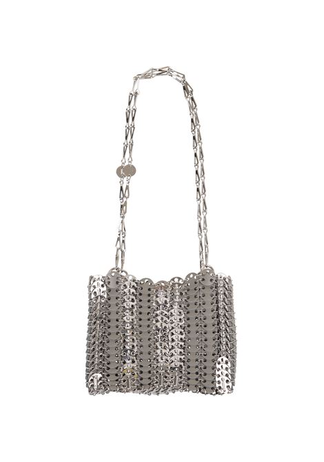 RABANNE 1969 Square Bag Grigia In Metallo e Pelle - RABANNE Black Friday
