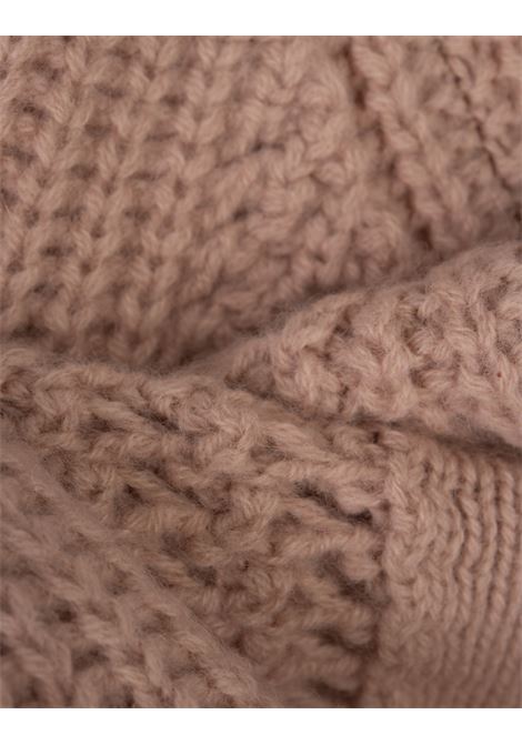 ERMANNO SCERVINO Maglia a Collo Alto Rosa Con Punto Scervino a Contrasto - ERMANNO SCERVINO Offerta natalizia