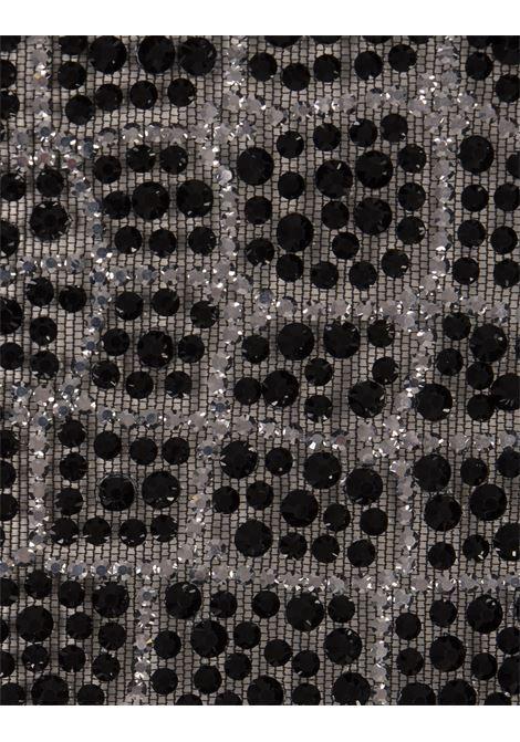 ERMANNO SCERVINO Top In Tulle Nero Con Motivo Coccodrillo Di Strass - ERMANNO SCERVINO Smaltimento dello stoccaggio