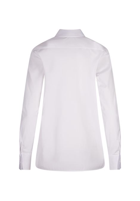 ERMANNO SCERVINO Camicia Bianca Con Plastron Ricamato - ERMANNO SCERVINO Online Outlet