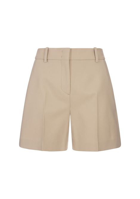 ERMANNO SCERVINO Shorts In Lana Vergine Beige - ERMANNO SCERVINO Nuovi prodotti