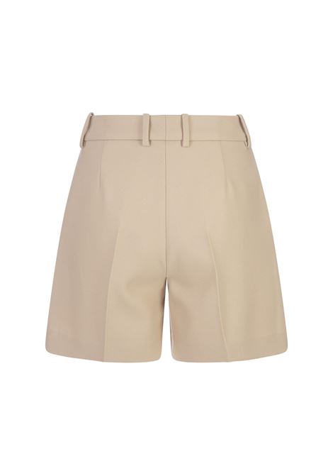 ERMANNO SCERVINO Shorts In Lana Vergine Beige - ERMANNO SCERVINO Nuovi prodotti