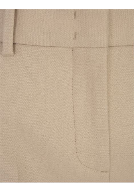 ERMANNO SCERVINO Shorts In Lana Vergine Beige - ERMANNO SCERVINO Nuovi prodotti