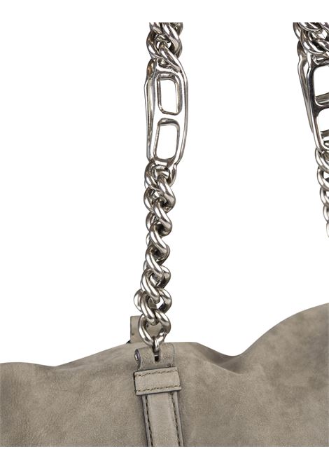 ERMANNO SCERVINO Pillow Bag In Pelle Effetto Velluto Verde Con Ricami - ERMANNO SCERVINO Offerte speciali
