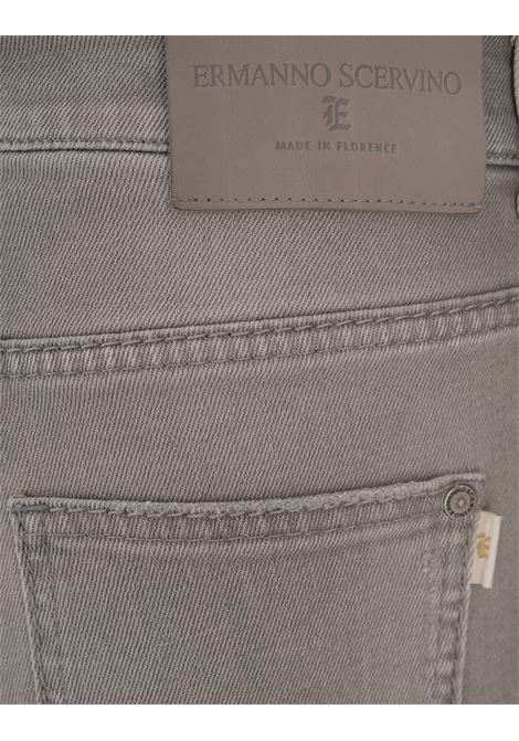 ERMANNO SCERVINO Jeans a Gamba Ampia In Denim Grigio - ERMANNO SCERVINO Prezzo basso