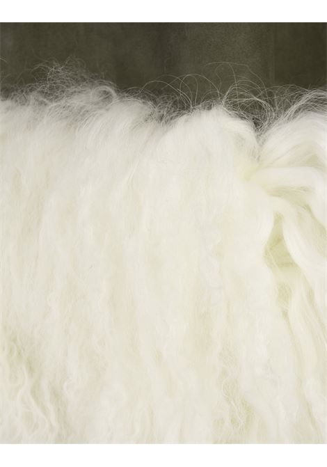 ERMANNO SCERVINO Shearling Monopetto Verde Con Ricami e Pelliccia - ERMANNO SCERVINO Super Saving Price
